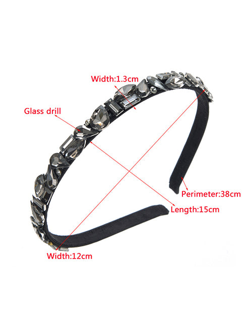 Geometric Diamond Velvet Headband
