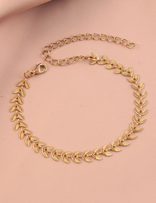 Stainless Steel Leaf Bracelet